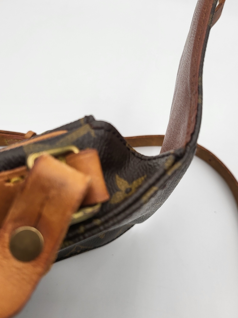 Louis Vuitton Monogram Cartouchiere PM Crossbody Bag, Authentic. France 1989.. - Picture 14 of 16